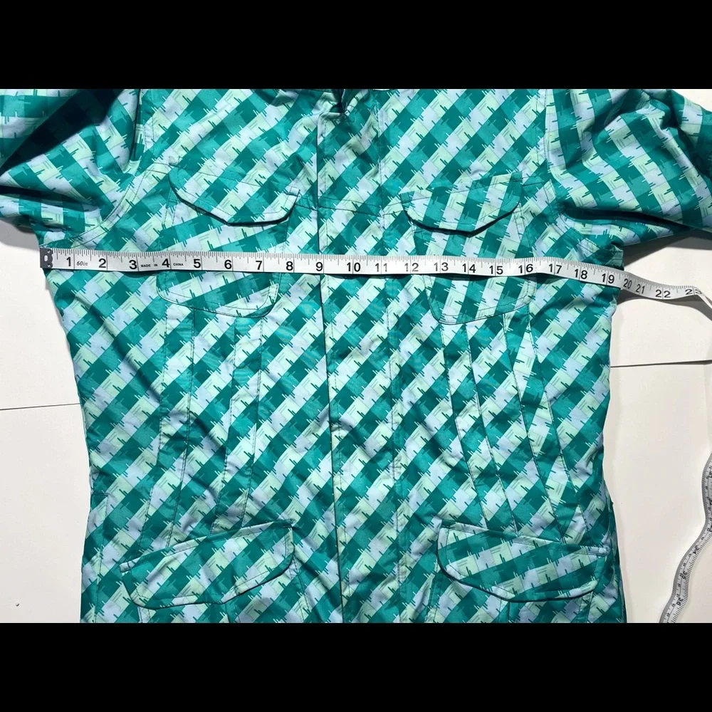 Sims Teal Ski Snow Kids Jacket With Multi‎ Pockets For Personal Items Size L
